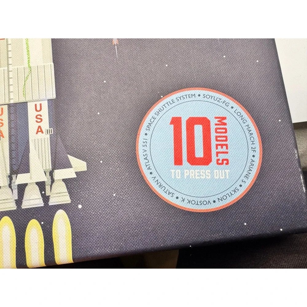 Space Racers Make Your Own Paper Rockets Kit Saturn V Space Shuttle 9 Models